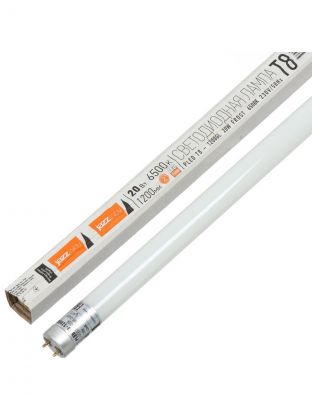 Лампа светодиодная G13, 20 Вт, 230 В, линейная, 6500 К, холодный белый свет, JazzWay, PLED T8-1200GL, 50Гц, 1025340