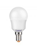 Лампа светодиодная E14, 12 Вт, 230 В, шар, 2700 К, теплый белый свет, General Lighting Systems, GLDEN-G45F, 661101
