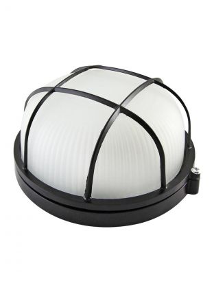 Светильник TDM Electric, НПБ1302, 60 Вт, E27, на 1 лампочку, IP54, 19х17.8х8.5 см, с решеткой, черный, SQ0303-0033