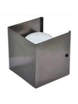 Светильник настенный светодиодный, Ecola, N51 Бра, 15 Вт, GX53, на 1 лампочку, IP20, 10х10х9 см, черный/хром, FBN51FECB