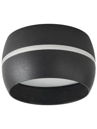 Светильник накладной General Lighting Systems, Чаша, 50 Вт, GX53, на 1 лампочку, IP20, 9х9х5 см, боковой рассеиватель, Спот, черный, 661342