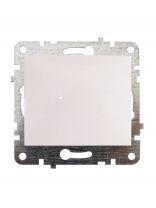 Механизм выключателя скрытой установки, одноклавишный, без заземления, термопластик, белый, Quel Lumina, 4105-0010-90102