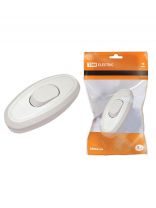 Выключатель на шнур одноклавишный, 6 А, 250 В, белый, TDM Electric, SQ1806-0021