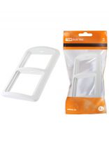 Рамка двухпостовая, горизонтальная, белая, TDM Electric, Валдай, SQ1804-0017