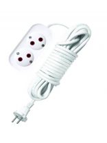 Удлинитель бытовой 2 гнезда, 3 м, ПВС, 2х0.75 мм2, без заземления, UNIVersal, У6, 011М-03