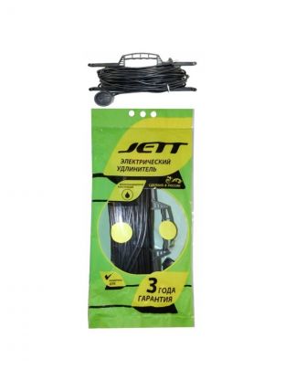 Удлинитель бытовой 1 гнездо, 10 м, 2х1.5 мм2, на рамке, Jett, РС-1, 157-010