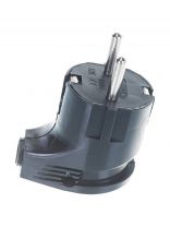 Вилка угловая, с заземлением, 16 А, IP20, 250 В, еврослот, черная, UNIVersal, A0105