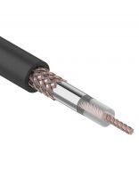 Кабель коаксиальный, 1х0.51 мм2, 100 м, медь, 50 Ом, 64%, черный, Rexant, RG-58 A/U, 01-2003