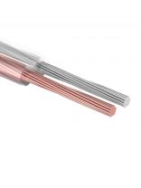 Провод акустический, 2х0.5 мм2, 100 м, прозрачный, Rexant, Silicon Plus, 01-6303