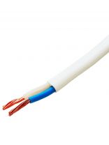Провод ПУГНП, 2х2.5 мм2, 100 м, медь, ПуГВВ/ПБППГ/ПУГНП/ПБГВВ, ГОСТ, белый, ККЗ