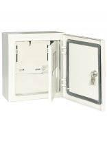 Щит навесной, ЩУ-3ф/1-1-6, 2 двери, металл, TDM Electric, 6 модулей, 44.5х40х15 см, IP66, SQ0905-0097