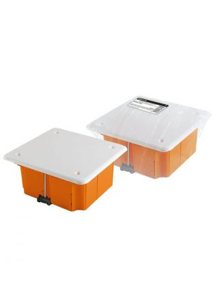 Коробка распаячная, скрытая, диаметр 92х45 мм, TDM Electric, с крышкой, пластиковые лапки, IP20, SQ1403-1022