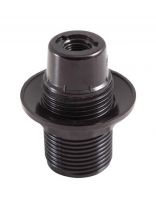 Патрон E14, подвесной, General Lighting Systems, карболит, с кольцом, черный, 474000