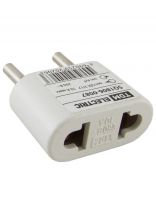 Переходник 10 А, тип CEE 7/17 - тип А/F, плоский, 250В, белый, TDM Electric, SQ1806-0087