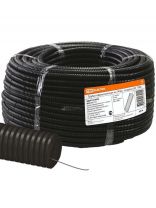 Труба ПНД, гофрированная, диаметр 20 мм, с протяжкой, 100 м, TDM Electric, SQ0413-0002