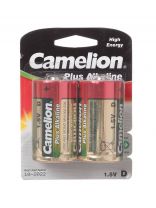 Батарейка Camelion, D (LR20), Alkaline Plus, щелочная, блистер, 2 шт, 1654