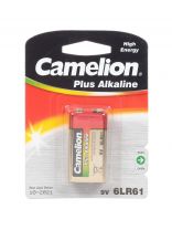 Батарейка Camelion, 9V (6LR61), Alkaline Plus, щелочная, 9 В, блистер, 1655
