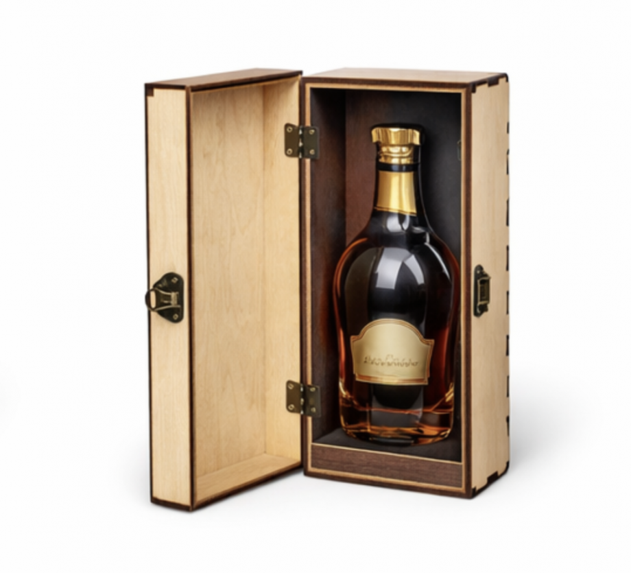 Коробка для виски на 1 бутылку премиум