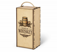 Коробка для вина на 2 бутылки с перегородкой