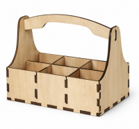 Ящик для крафтового пива на 6 бутылок с ручкой