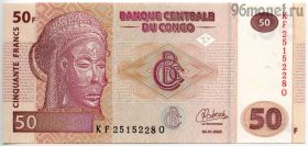 Конго 50 франков 2022