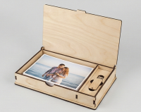 Шкатулка для фото 15×21 + флешка