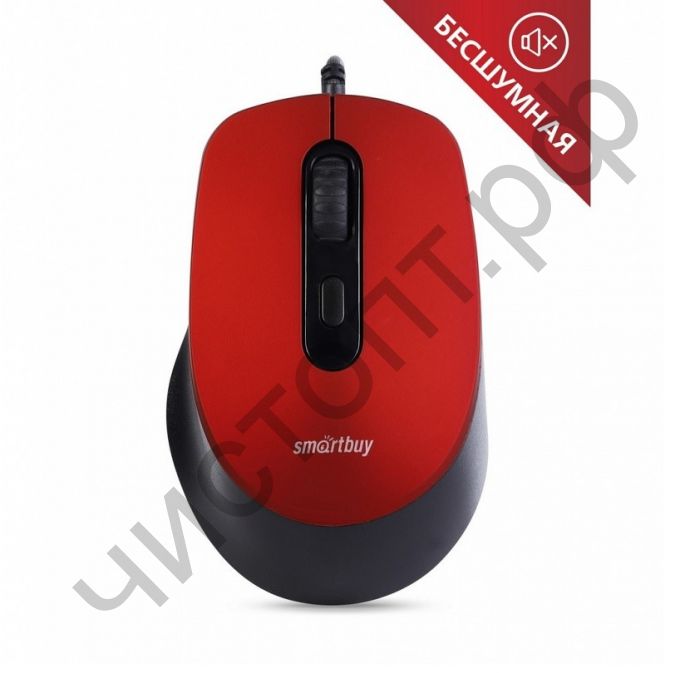 Мышь провод.USB Smartbuy ONE 265-R красная (SBM-265-R) беззвучная