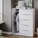 Комод комбинированный «Нуар» тип 1  Белый ясень