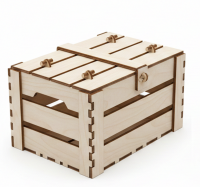 Ящик для транспортировки с крышкой и крепежом