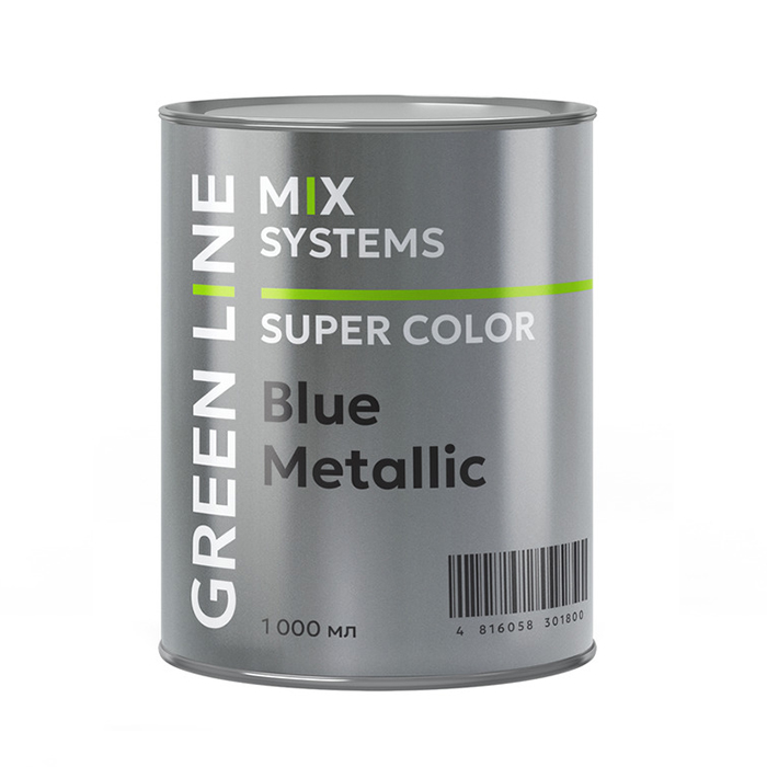 Green Line SC BM пигмент, цвет Super Color Blue Metallic, объем 1000мл.