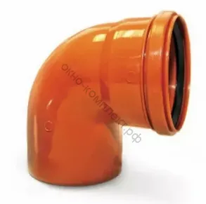 Отвод канализационный наружный 160х90град