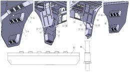 Левое крыло для Howo70