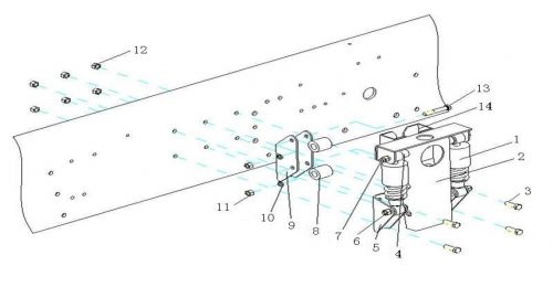 Амортизатор в сборе для Howo70