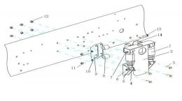 Амортизатор в сборе для Howo70