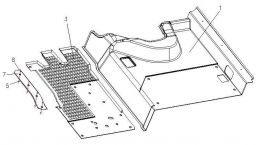 Коврик кабины (с обогревателем) (Sanling) для Howo70