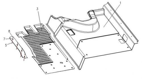 Коврики для кабины для Howo70