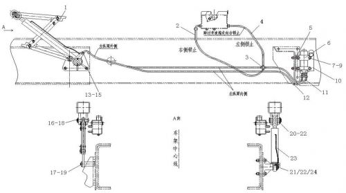 Шланг с одним изгибом(2250) для Howo70