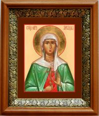 Икона Ариадна Промисская в киоте с басмой Виноградная Лоза (UV-печать)(33027)