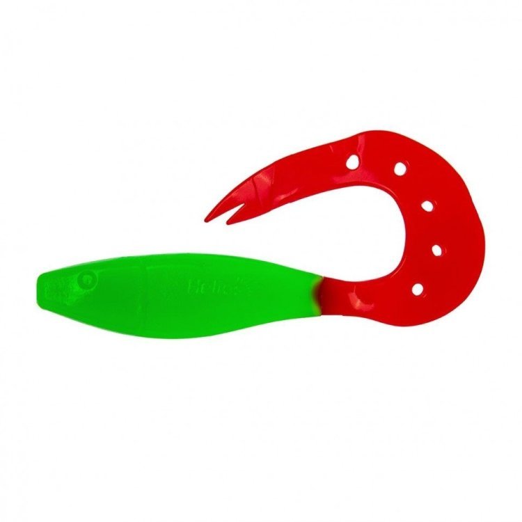 Виброхвост "Helios" Kasandra, цв. Lime & Red