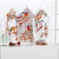 Набор полотенец из рогожки "Музыка зимы" (2шт.)