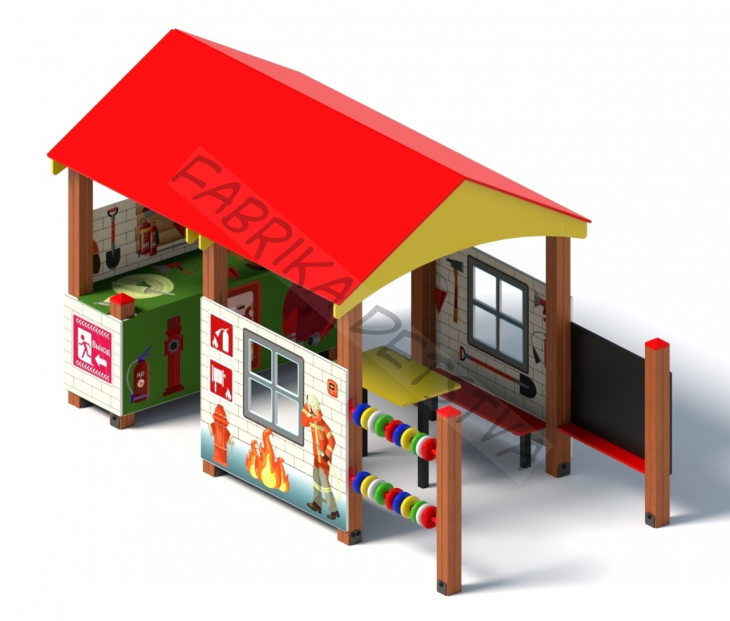 Домик "Пожарная станция"