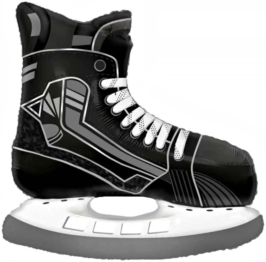 Коньки (1 шт) шар фигурный фольгированный с гелием