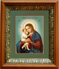 Икона Взыскание Погибших в киоте с басмой Виноградная Лоза (UV-печать)(33041)