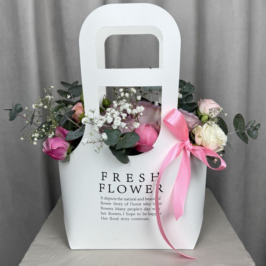 Сборная сумочка с розами