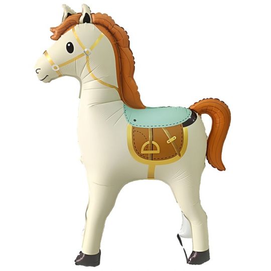 Лошадь ходячая шар фигурный фольгированный с воздухом