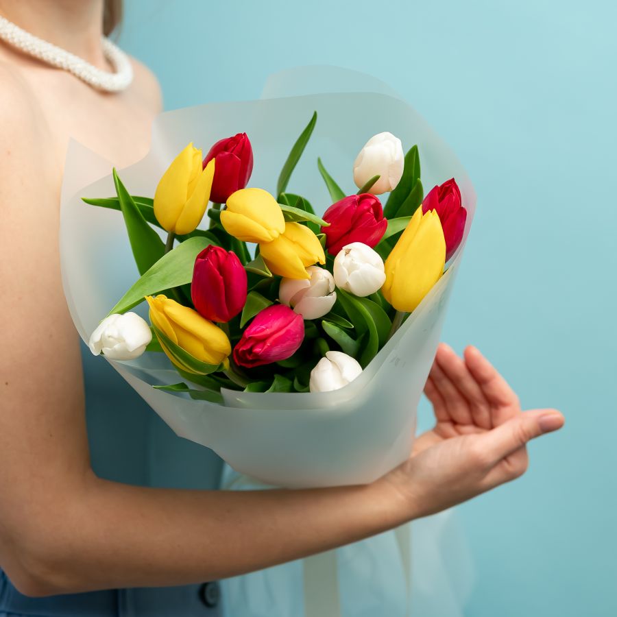 Тюльпаны микс 15 шт