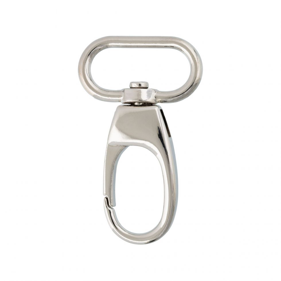 Карабин для сумки поворотный, металл, внутренний размер 25 мм Разные цвета металла (GH 117-25)