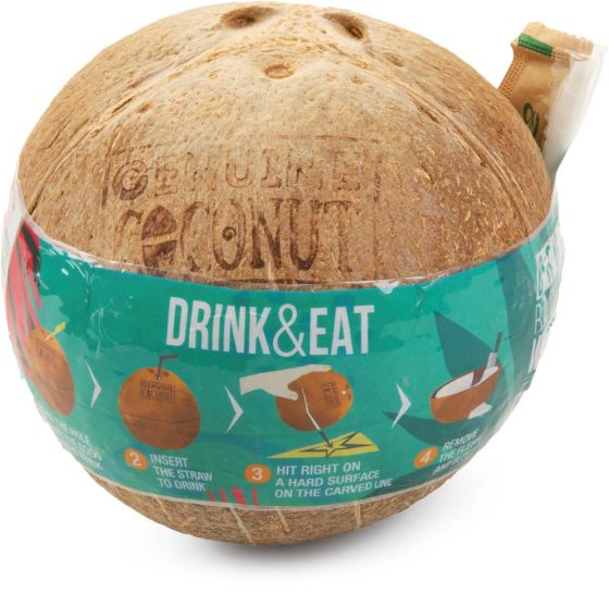 Кокос Drink & Eat (Дринк & Ит) с трубочкой 500 г