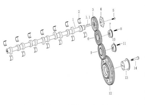 Импульсный диск распределительного вала Howo, Sitrak MC11, MC13