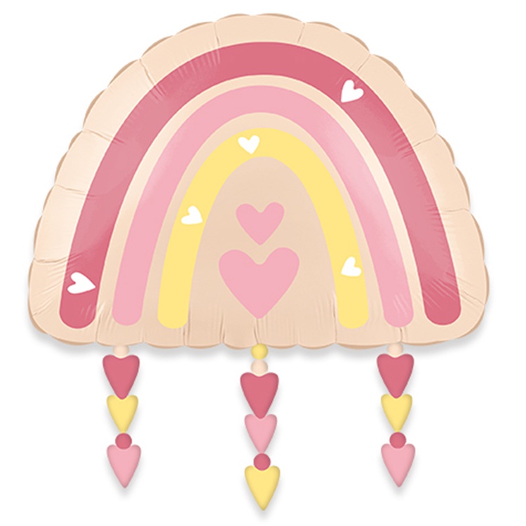 Радуга нюд бохо фигурный шар фольгированный с гелием